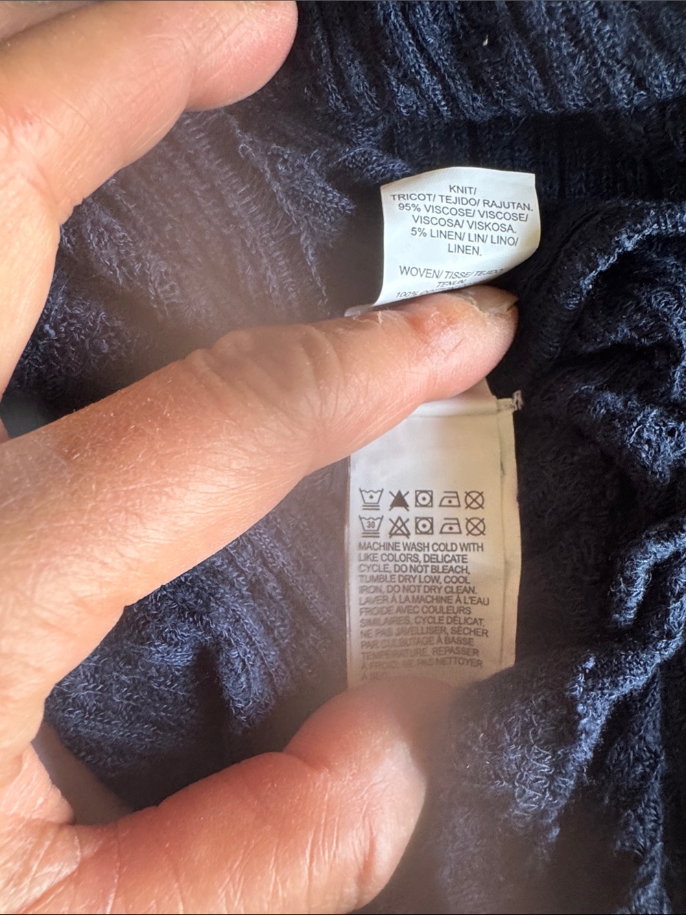 For @barbara3ktpb Lucky Brand Embroidered Navy - Picture 11 of 11